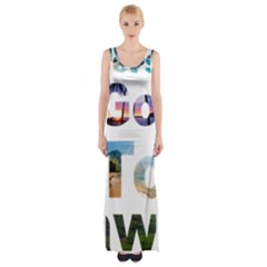 Hawaii Maxi Thigh Split Dress by Howtobead