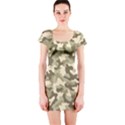 Camouflage 03 Short Sleeve Bodycon Dress View1