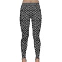 Black And White Tribal Print Classic Yoga Leggings View1
