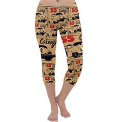 55 Chevy Capri Yoga Leggings by ArtworkByPatrick