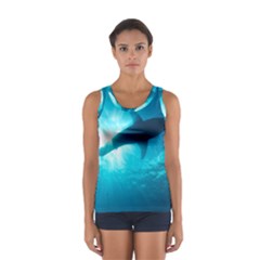 Great White Shark 6 Sport Tank Top  by trendistuff