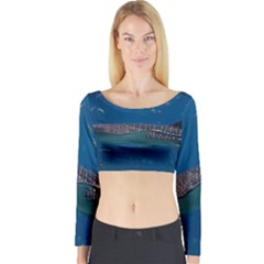 Whale Shark 1 Long Sleeve Crop Top by trendistuff