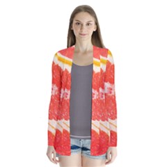 Grapefruit 1 Drape Collar Cardigan by trendistuff