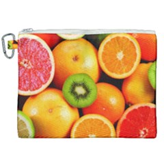 Mixed Fruit 1 Canvas Cosmetic Bag (xxl) by trendistuff