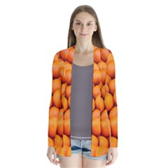 Oranges 3 Drape Collar Cardigan by trendistuff