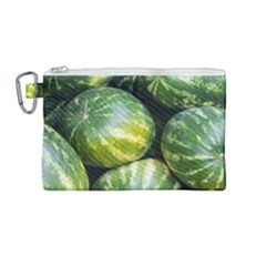 Watermelon 2 Canvas Cosmetic Bag (medium) by trendistuff