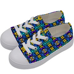 Colorful-14 Kids  Low Top Canvas Sneakers by ArtworkByPatrick