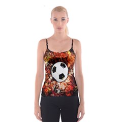 Football  Spaghetti Strap Top by Valentinaart