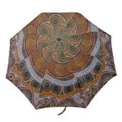 Aboriginal Traditional Pattern Folding Umbrellas by Sapixe