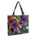 Abstract Digital Art Zipper Medium Tote Bag View2