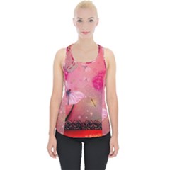Wonderful Butterflies With Dragonfly Piece Up Tank Top by FantasyWorld7