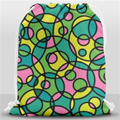 Circle Background Background Texture Drawstring Bag (large) by Sapixe