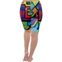 Urban Graffiti Movie Theme Productor Colorful Abstract arrows Cropped Leggings  View4