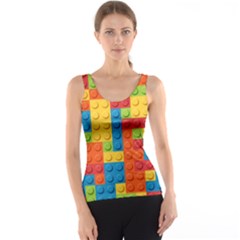 Lego Bricks Pattern Tank Top by Sapixe