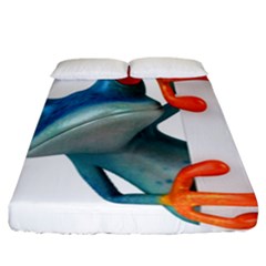 Tree Frog Illustration Fitted Sheet (california King Size) by Sapixe