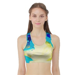 Dscf3229 - Kite In Brasil Sports Bra With Border by bestdesignintheworld
