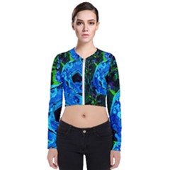 Dscf1604 - Lady In Blue Kimono Bomber Jacket by bestdesignintheworld