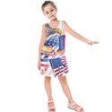 United States Of America Usa  Images Independence Day Kids  Sleeveless Dress View1