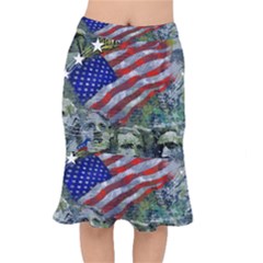 Usa United States Of America Images Independence Day Mermaid Skirt by Sapixe