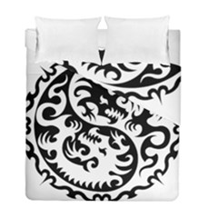 Ying Yang Tattoo Duvet Cover Double Side (full/ Double Size) by Sapixe