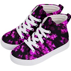 Abstract Background Purple Bright Kid s Hi-top Skate Sneakers by Sapixe