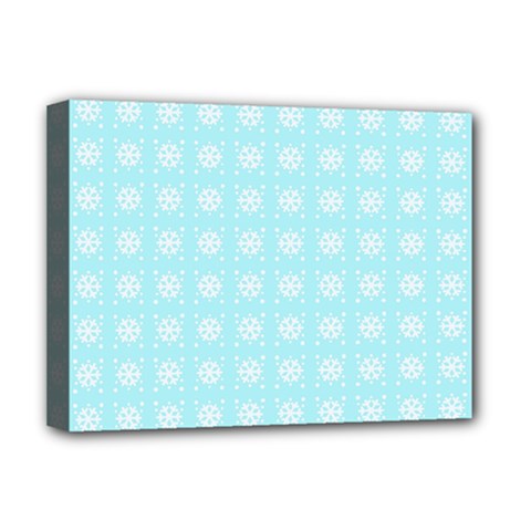 Snowflakes Paper Christmas Paper Deluxe Canvas 16  X 12   by Sapixe