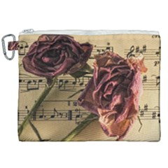 Sheet Music Manuscript Old Time Canvas Cosmetic Bag (xxl) by Sapixe