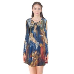 Feast Of The Rosary - Albrecht Dürer Flare Dress by Valentinaart