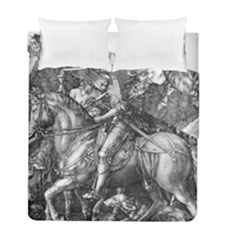 Death And The Devil - Albrecht Dürer Duvet Cover Double Side (full/ Double Size) by Valentinaart