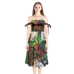 Gatchina Park 4 Shoulder Tie Bardot Midi Dress by bestdesignintheworld