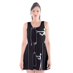 Drawing  Scoop Neck Skater Dress by ValentinaDesign