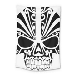 Tribal Sugar Skull Small Tapestry by StarvingArtisan