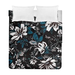 Floral Pattern Duvet Cover Double Side (full/ Double Size) by Valentinaart