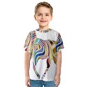 Horse Equine Psychedelic Abstract Kids  Sport Mesh Tee View1