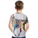 Horse Equine Psychedelic Abstract Kids  Sport Mesh Tee View2