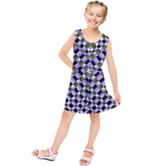 Hypnotic Geometric Pattern Kids  Tunic Dress by dflcprints