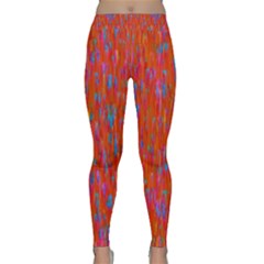 2018 Orange  Melting Polka Dots Classic Yoga Leggings by 1dsignmovesu