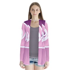 Rose Drape Collar Cardigan by Jylart