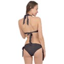 Gator Brown Leather Print Tie It Up Bikini Set View2