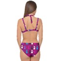 Cats Double Strap Halter Bikini Set View2