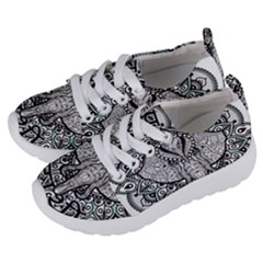 Ornate Hindu Elephant  Kids  Lightweight Sports Shoes by Valentinaart