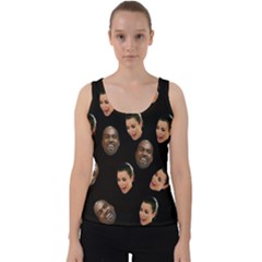 Crying Kim Kardashian Velvet Tank Top by Valentinaart