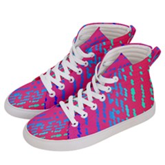 Background Desktop Mosaic Raspberry Women s Hi-top Skate Sneakers by Sapixe