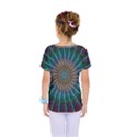 Fractal Peacock Rendering Kids  One Piece Tee View2