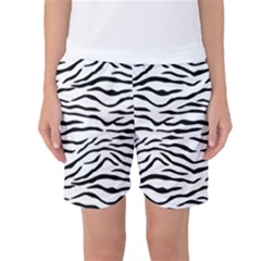 Black And White Tiger Stripes Women s Basketball Shorts by PodArtist