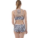 Black and White Tiger Stripes Women s Sports Set View2