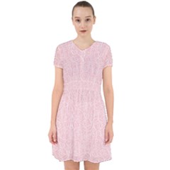 Elios Shirt Faces In White Outlines On Pale Pink Cmbyn Adorable In Chiffon Dress by PodArtist