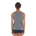 Black and White Checkerboard Weimaraner Sport Tank Top  View2