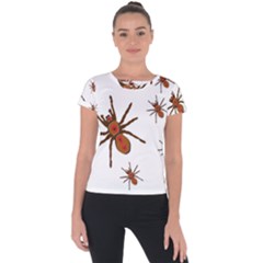 Nature Insect Natural Wildlife Short Sleeve Sports Top  by Sapixe