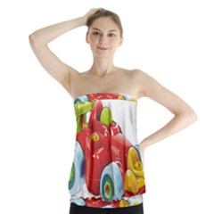 Car Vehicle Racing Car Formula Strapless Top by Sapixe